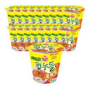 오뚜기 컵누들 로제맛 49.8g, 18개