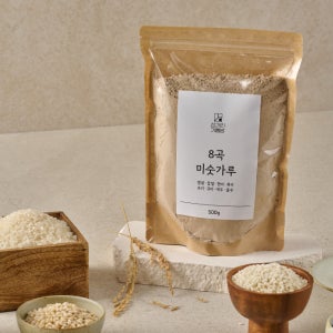 삼거리기름방 초미립 분쇄 마시는 아침 식사 대용 8곡 곡물 미숫가루 500g
