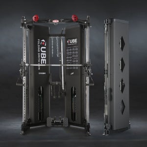 바디엑스 폴딩 큐브 스미스머신 60KG 블럭형 케이블머신 멀티 가정용 홈짐 하프랙 접이식
