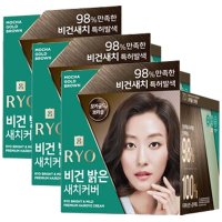 려 염색약 비건밝은 새치 커버 모카골드 브라운 7.0 x3개 우아하고 분위기있는