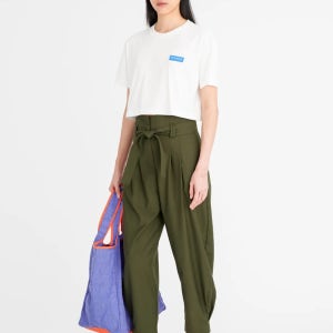Beyond The Vines 비욘드더바인스 Womens STND01 Boxy Cropped T Shirt 박시 크롭 티셔츠