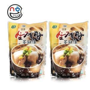 선봉식품 삼계탕 1kg x 2봉 실온 간편식품 즉석삼계탕 포장 닭한마리 초복 말복
