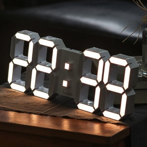 국산 루나리스 GPS 전파 수신 LED 벽시계 개업 선물 사무실 거실 디지털 전자 38cm