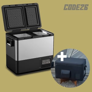 코드26 차량용 냉장고 55L 휴대용 캠핑 차박 카라반 냉동고 전기 쿨러