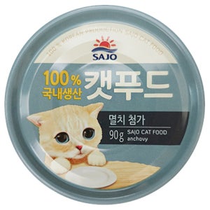 [유통기한하단표기] 사조 캣푸드 고양이캔 참치멸치, 90g, 1개