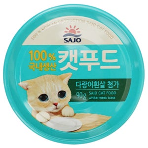 [유통기한하단표기] 사조 캣푸드 고양이캔 참치다랑어흰살, 90g, 1개