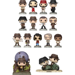 펀코팝 영화 인디아나 존스 미궁의사원 최후의성전 운명의다이얼 피규어 굿즈 홈데코 인테리어