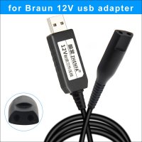 전기 면도기용 USB 충전 케이블 12V 브라운 면도기 충전기 어댑터 전원 720 720s-3 720s-4 720s-5 730 750cc 7 시리즈용