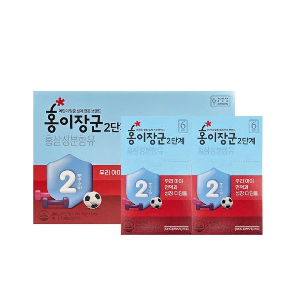 정관장 홍이장군 2단계 평생면역 지킴이 기초부터 탄탄하게 키즈홍삼 어린이균형 20ml20