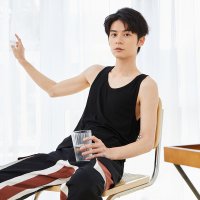 남성쿨조끼 세미 웨이스트 남성 캐주얼 스포츠 언더 셔츠 편안한 웨어러블 베스트 탑