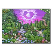 Garden of purple sky OE, 썬키 작가 동물 그림 집들이 선물 에디션 인테리어 액자