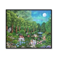 Aurora garden OE, 썬키 작가 동물 그림 집들이 선물 에디션 인테리어 액자