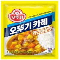 오뚜기 카레 과립형 약간매운맛 1kg 10개입 박스 대용량 업소용