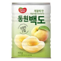 동원 백도 복숭아 통조림 400g