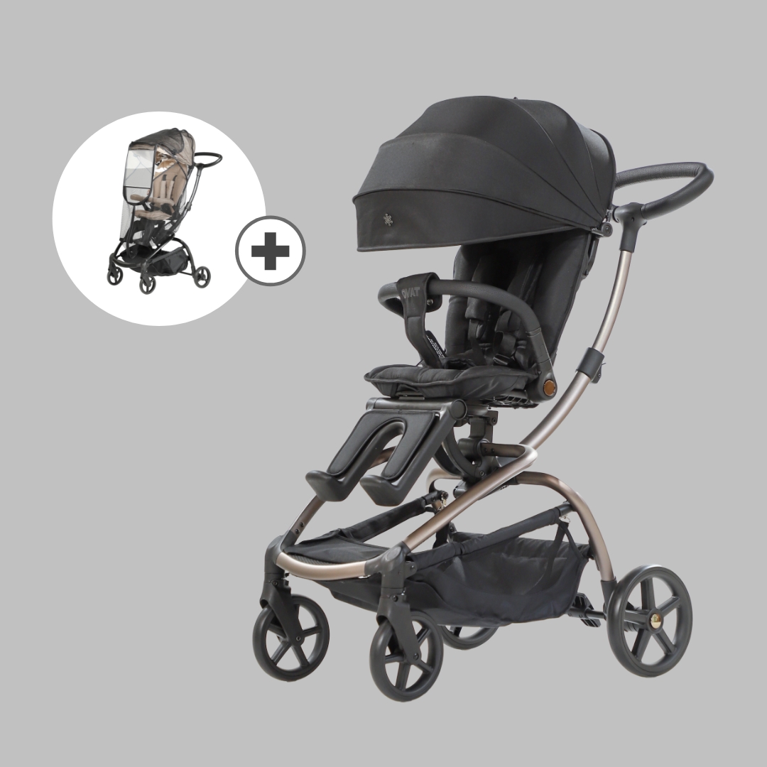 [누비앤타보] 트래블러 에스3 등하원 트라이크 유모카 기내반입형 여행용 / 블랙+메쉬커버