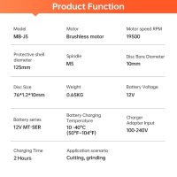 핸드그라인더 충전 미니 그라인더 minumx 12v 브러시리스 앵글 19500rpm 무선 연마 연삭 다이아몬드 기계 가정용 전력 도구