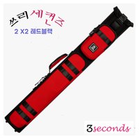 쓰리세컨즈 큐케이스 당구 개인 레드블랙 (2X2) 당구 3Seconds 큐가방