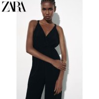 ZARA 자라 여자 브레이드 멜빵 점프수트 9878225 800