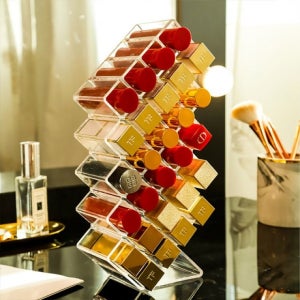 아크릴 립스틱정리함 화장품정리 진열대 28구