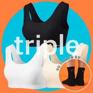 [3매 1세트] 푸딩언더웨어 주니어 푸딩브라 Triple SET