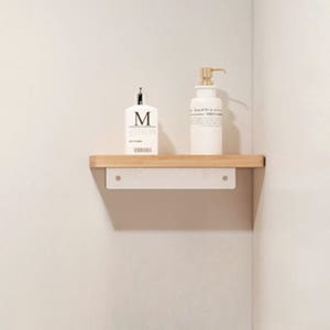 무타공 못없이 원목 벽선반 30cm 무지주 무볼트 나무 선반 벽걸이선반