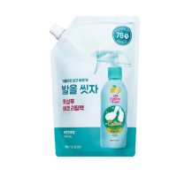 온더바디 코튼 풋 발을씻자 풋샴푸 레몬민트향 500ml(리필) 1개