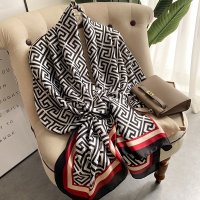 0 여름 실크 스카프 패션 품 Shawls Foulard