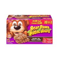 베어 포즈 소프트 초콜릿 칩 쿠키 800g 20 봉지 포함 BEAR PAWS 개 포장