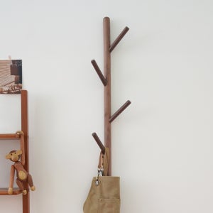 데팡스 스탠드 옷걸이 원목 미니 행거