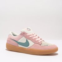 남성 스니커즈 - Nike SB Force 58 Teal, Gum & Pink Skate Shoes