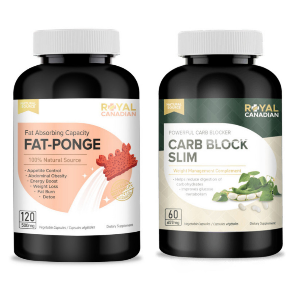 [<b>팻폰지</b> 120+카보블록 60] 로얄캐네디언 슬림 2종 세트 180캡슐, 1개