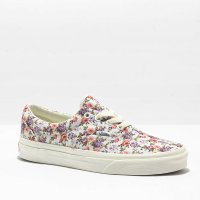 남성 스니커즈 - Vans Era Vintage Floral White Skate Shoes