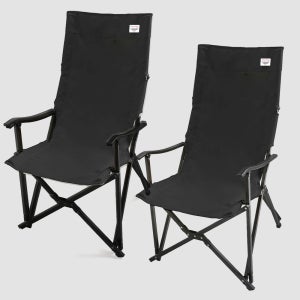 캠프빌리지 캠핑 의자 릴렉스 체어 접이식 특대 2개