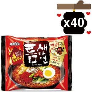팔도 틈새라면 빨계떡 120g x 40봉지