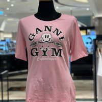 가니 23SS Light Stretch Jersey Gym Fitted T-shirt / T3434 / PINK GND5ET0006 레이블스