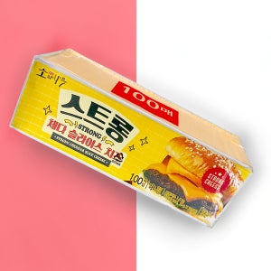 [분이네] 스트롱 체다슬라이스 치즈 100매 1.8kg 동원 소와나무 체다슬라이스 치즈
