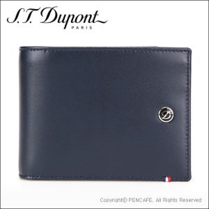 에스티 듀퐁 반지갑 남성 네이비 천연가죽 명품선물