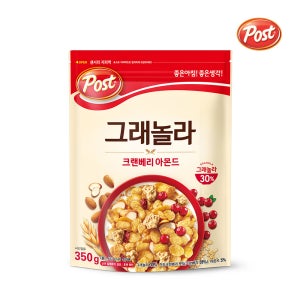 포스트 그래놀라 크랜베리 아몬드 350g 지퍼백