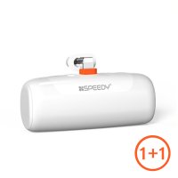 1+1 스피디 PD20W 고속 일체형 미니 도킹형 5000mAh 보조배터리 8핀 아이폰