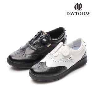 [D2D] 윙팁 디자인의 다이얼 천연소가죽 남여공용 국산 골프화 BN-602