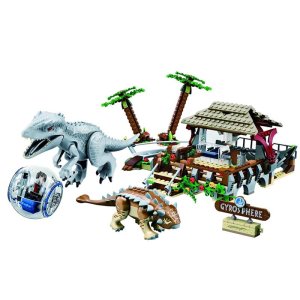 주식 쥬라기 월드 공룡 세트 모델 빌딩 블록 브릭 비 리모컨 용 장난감