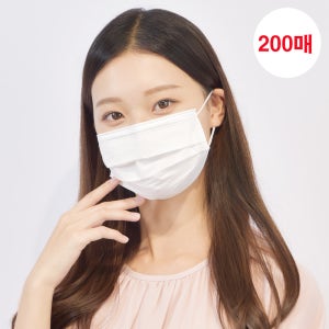 메디케이알 베이직핏 덴탈마스크 KF-AD 200매 L(대형), 백설기, 200개