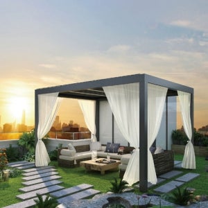 DIPYLON 야외정자 캐노피 차고 조명 그늘막