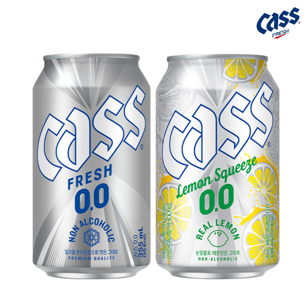 카스 제로 레몬 스퀴즈 0.0 330ml 12캔 세트 각6개씩 논알콜 무알콜 맥주맛