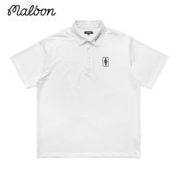 말본티 말본 걸 콜라보 메쉬 폴로 반팔 골프 티셔츠 MALBON GIRL “BOXED BUCKETS” MESH POLO