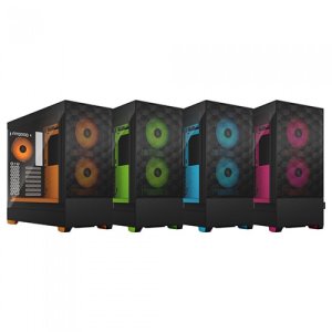 Fractal Design Pop Air RGB Clear 강화유리 Core (Cyan)