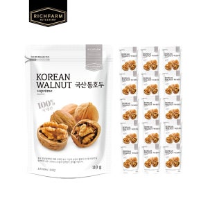 국산 통호두(영동 호두) 110g, 16개