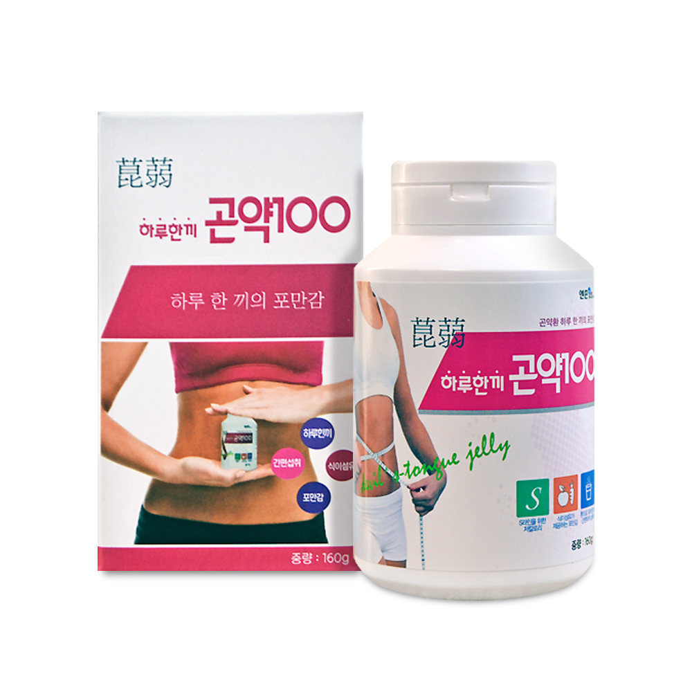 건강라이프 엔존 곤약100 160g x 3박스 / 곤약분말100% 환