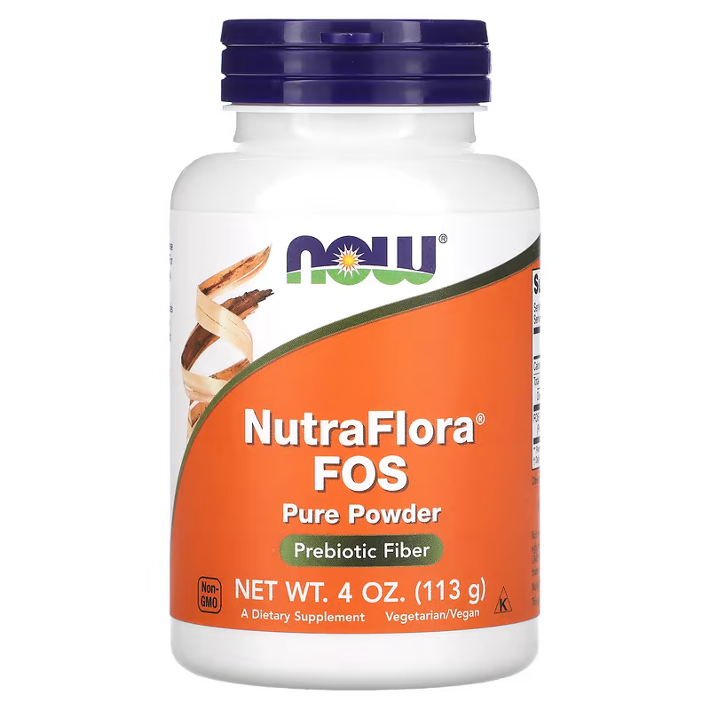 프리바이오틱스 FOS <b>나우푸드</b> NutraFlora 이눌린 <b>프락토올리고당</b> 분말 파우더