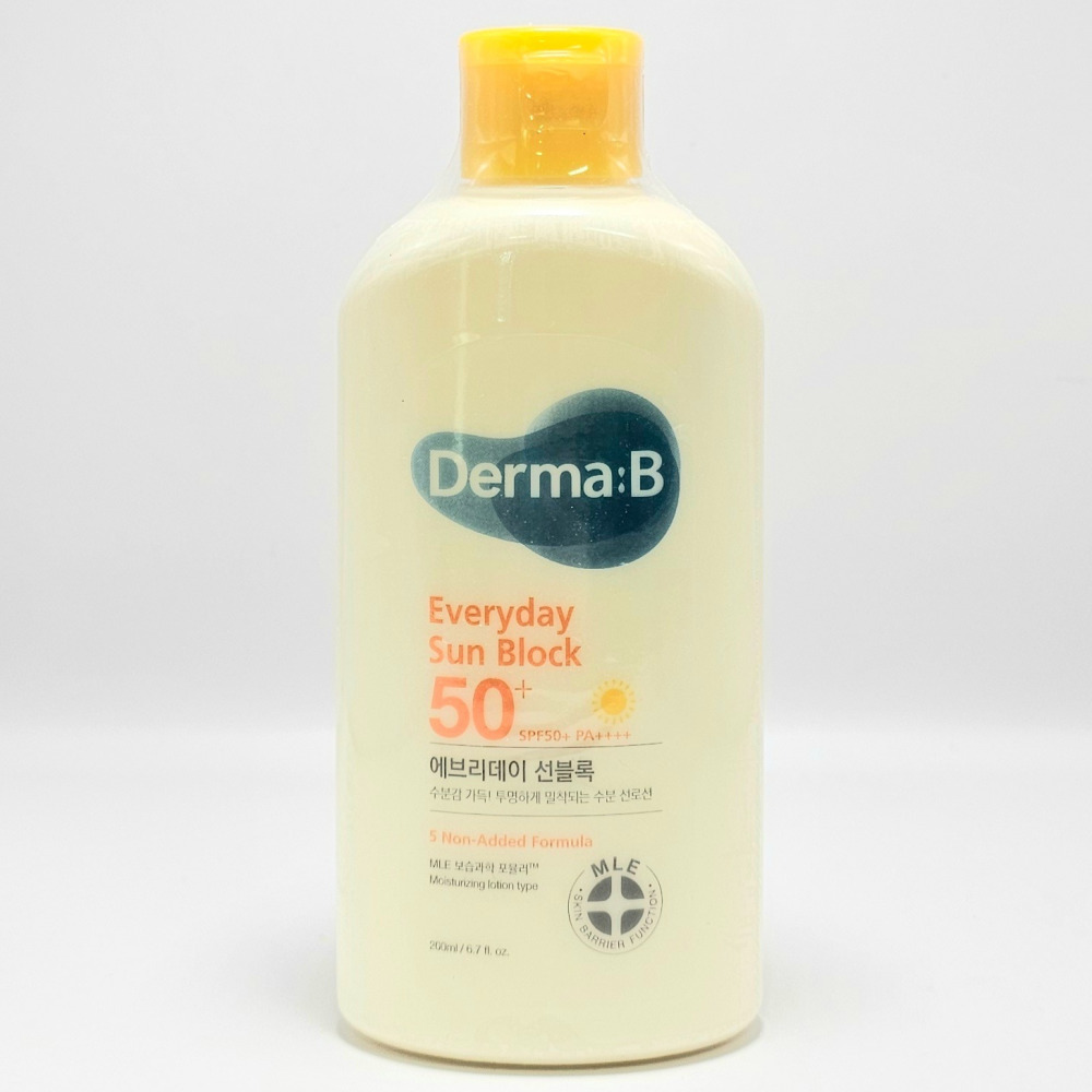 더마비 에브리데이 선블록 200ml (대용량) 순한선크림 온가족썬크림 페이스바디겸용